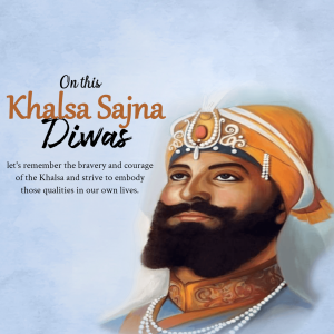 Khalsa Panth Sajna Diwas illustration