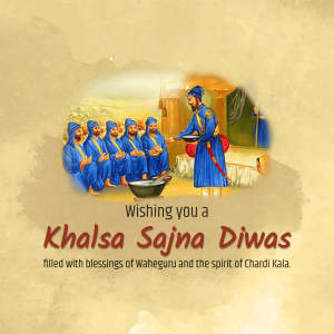 Khalsa Panth Sajna Diwas graphic