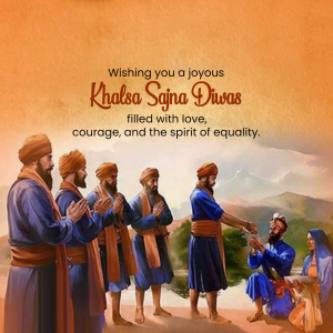 Khalsa Panth Sajna Diwas flyer