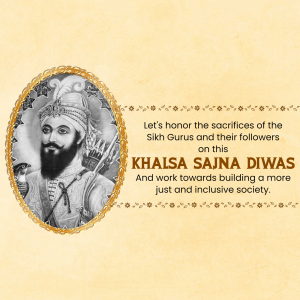 Khalsa Panth Sajna Diwas poster