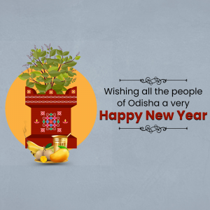 Odia New Year ad post