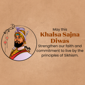 Khalsa Panth Sajna Diwas event poster