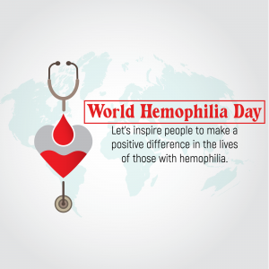 World Hemophilia Day advertisement banner