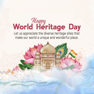 World Heritage Day advertisement banner
