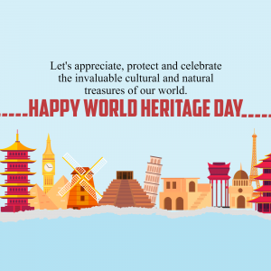 World Heritage Day ad post