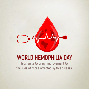 World Hemophilia Day marketing poster