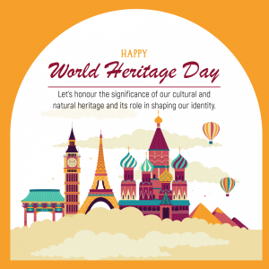 World Heritage Day marketing poster