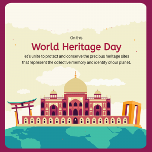 World Heritage Day marketing flyer