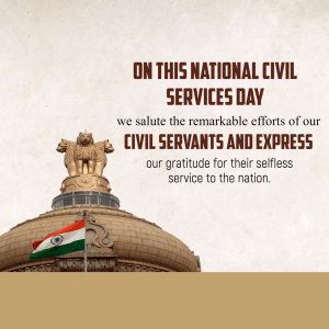 National Civil Services Day creative image