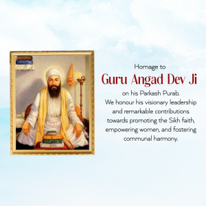 Shri Guru Angad Dev Prakash Purab graphic