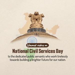 National Civil Services Day Facebook Poster
