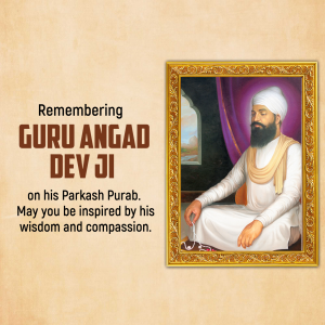 Shri Guru Angad Dev Prakash Purab flyer