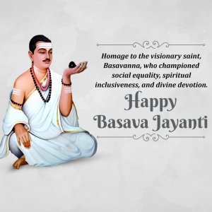 Basava Jayanti event poster
