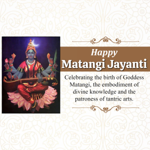 Matangi Jayanti banner