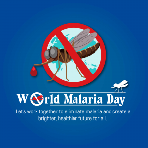 World Malaria Day event advertisement