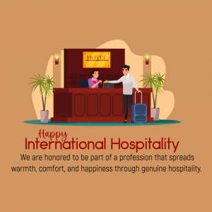 International Hospitality Day marketing flyer