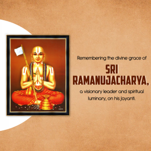 Sri Ramanuja Acharya Jayanti poster