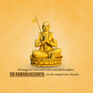 Sri Ramanuja Acharya Jayanti event poster