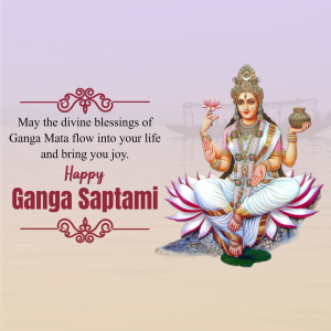 Ganga Saptami marketing poster