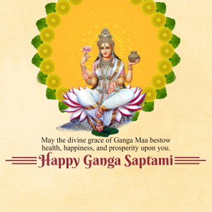 Ganga Saptami creative image