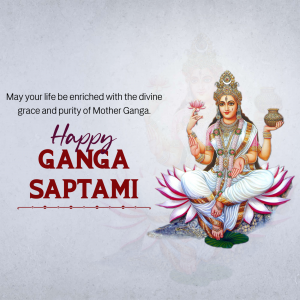 Ganga Saptami Facebook Poster