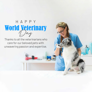 World Veterinary Day poster Maker