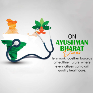 Ayushman Bharat Diwas Facebook Poster