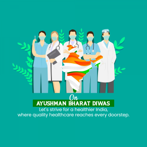 Ayushman Bharat Diwas poster Maker