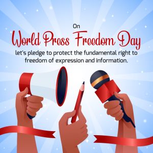 World Press Freedom Day Facebook Poster