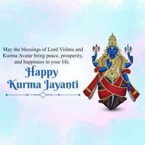 Kurma Jayanti creative image