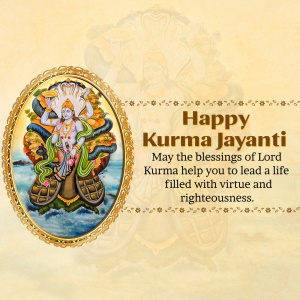 Kurma Jayanti Facebook Poster