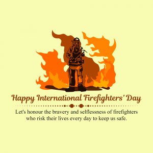 International Firefighters' Day Facebook Poster