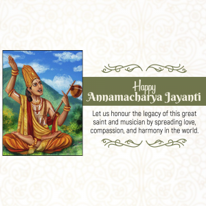 Annamacharya Jayanti graphic