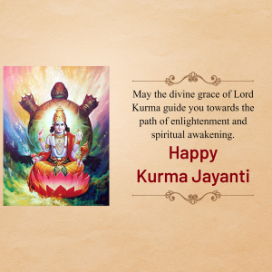 Kurma Jayanti poster Maker