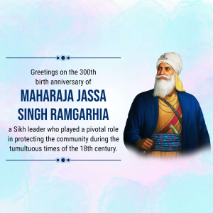 Maharaja Jassa Singh Ramgarhia Birth Anniversary Instagram Post