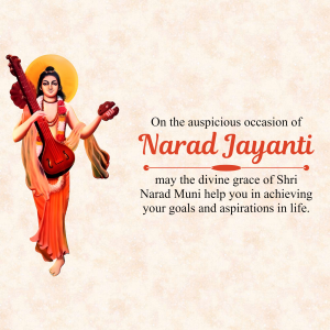 Narad Jayanti marketing flyer