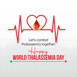 World Thalassemia Day whatsapp status poster