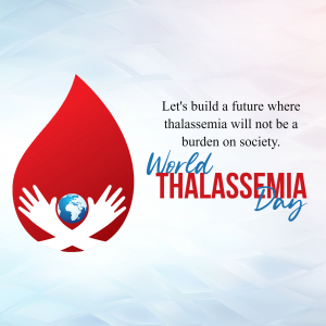 World Thalassemia Day Facebook Poster