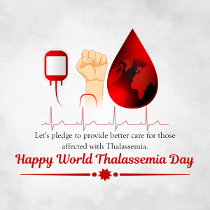 World Thalassemia Day event advertisement