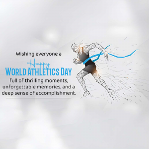 World Athletics Day greeting image