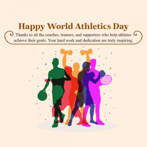 World Athletics Day marketing poster