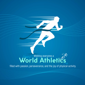 World Athletics Day Facebook Poster