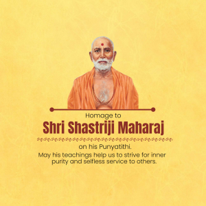 Shastriji Maharaj Punyatithi graphic