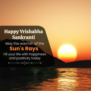 Vrishabha Sankranti Facebook Poster