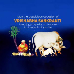 Vrishabha Sankranti marketing poster