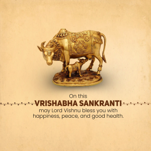 Vrishabha Sankranti event advertisement