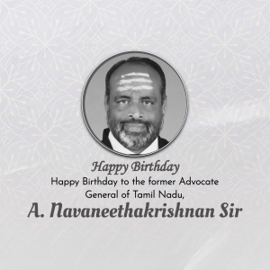 A. Navaneethakrishnan Birthday image