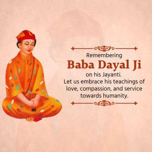 Baba Dayal ji Jayanti banner