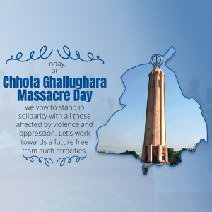 Chhota Ghallughara event advertisement