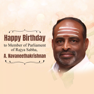 A. Navaneethakrishnan Birthday flyer